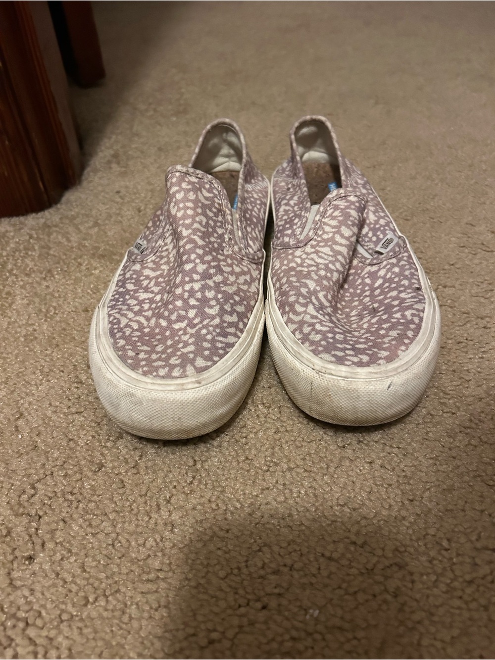 Vans Kids Slip-On Sneakers in Dusty Pink Speckle